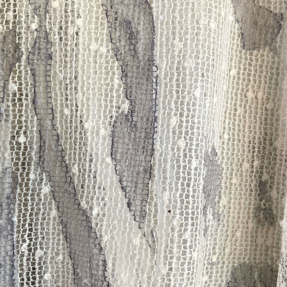 Coco+Carmen unique cream and gray nettle knit layered blouse  SZ L-XL - Picture 5 of 11